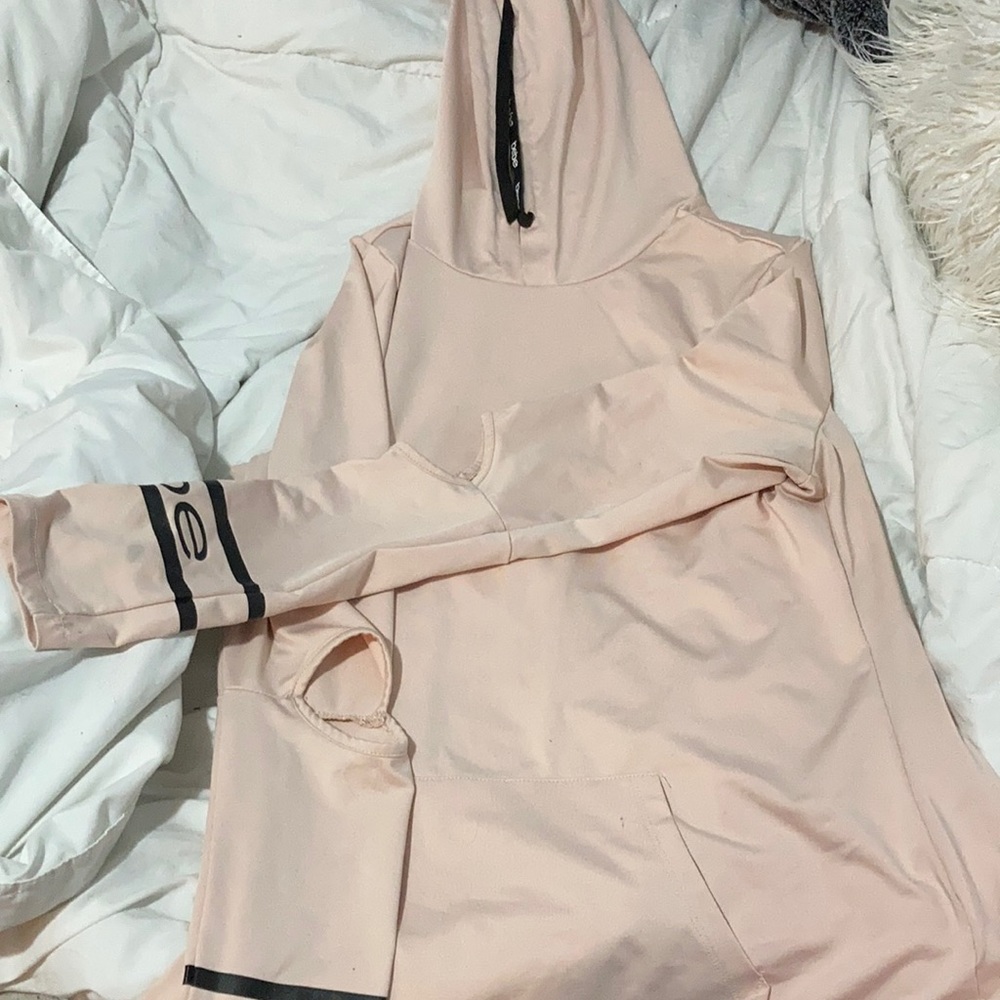 Medium Light pink Bebe sports athletics hoodie